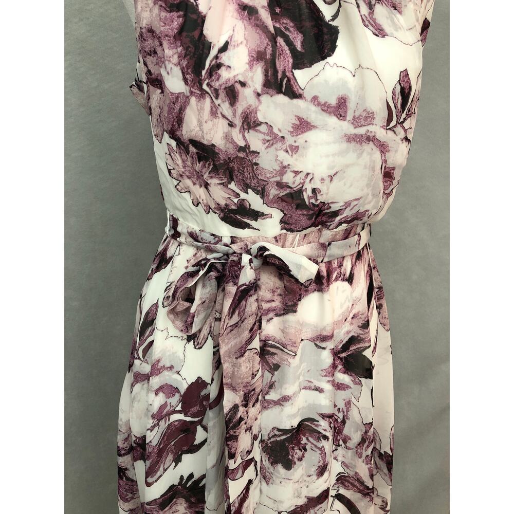 NY Collection Chiffon Dress Floral Sleeveless Women's Petite Medium NEW - Picture 3 of 9